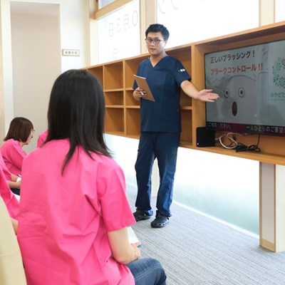 一体となった情報共有でトータリティーある治療をします